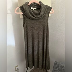 Mini cowl neck dress